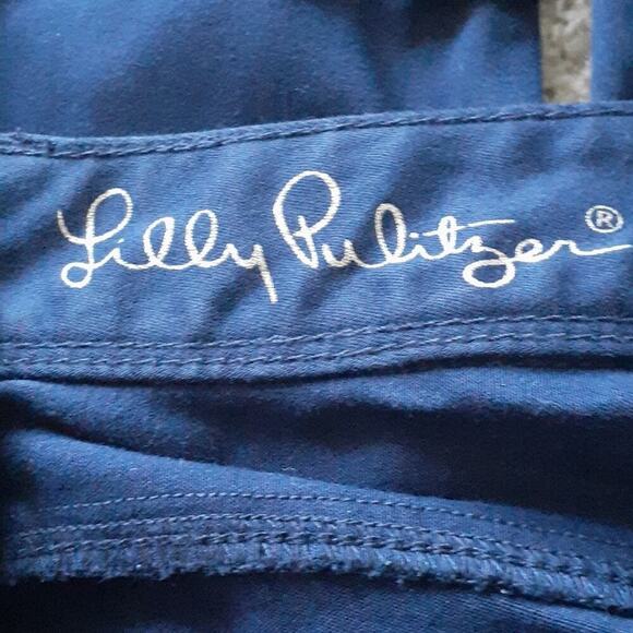 Lily Pulitzer 4 worth skinny navy pants, wore 1x - Picture 4 of 6